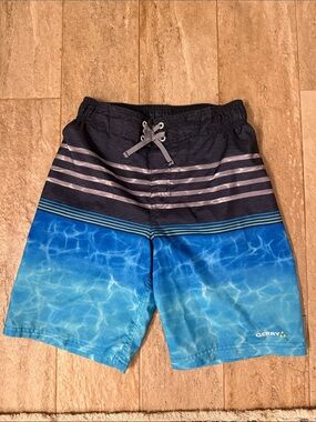 Gerry Weber Blue Ombre Pool-Print Boys' Swim Trunks